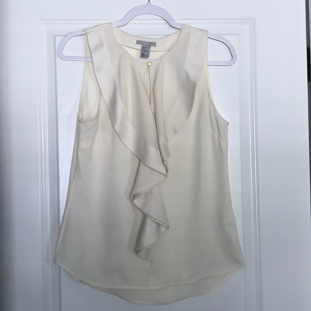 White Sleeveless Blouse